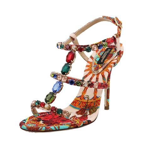 dolce and gabbana embellished sandals